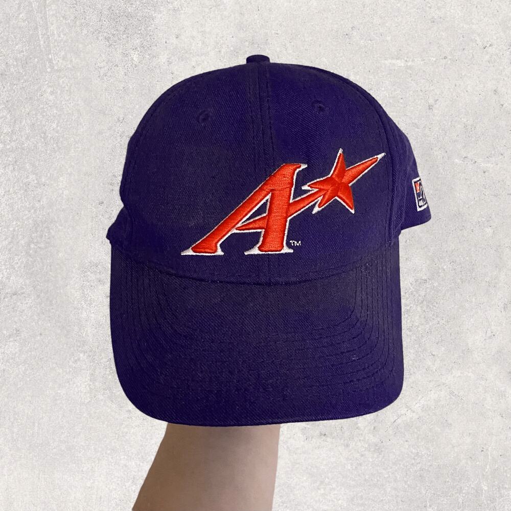 Vintage 90s Minor League Baseball Hat OSFA Purple Embroidered Logo The Game Pro